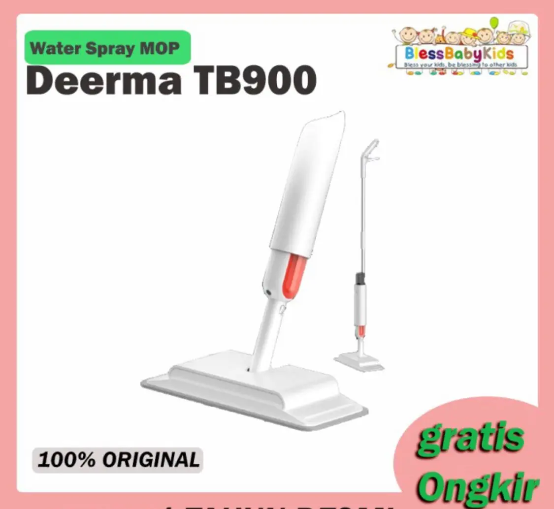 Deerma 2in1 Water Spray Ultra Mop Sapu Pel Semprot Sweeper TB900