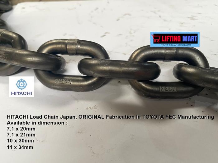 Chain Baja Jual Load Chain Rantai Baja Hoist HITACHI ORIGINAL JAPAN - 10 x 30mm ...