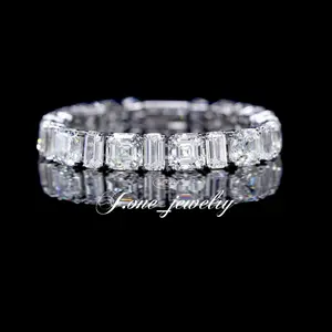 Gelang Premium Emerald Assher Cut F Colour