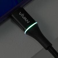 Gambar VIVAN VDC200 KABEL DATA USB TO TYPE C CABLE QUICK CHARGE 2M dari btgcom Kota Denpasar 2 Tokopedia