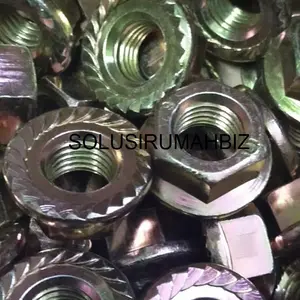 M5 Flange Nut / Mur Topi 5mm Kunci 8 warna random