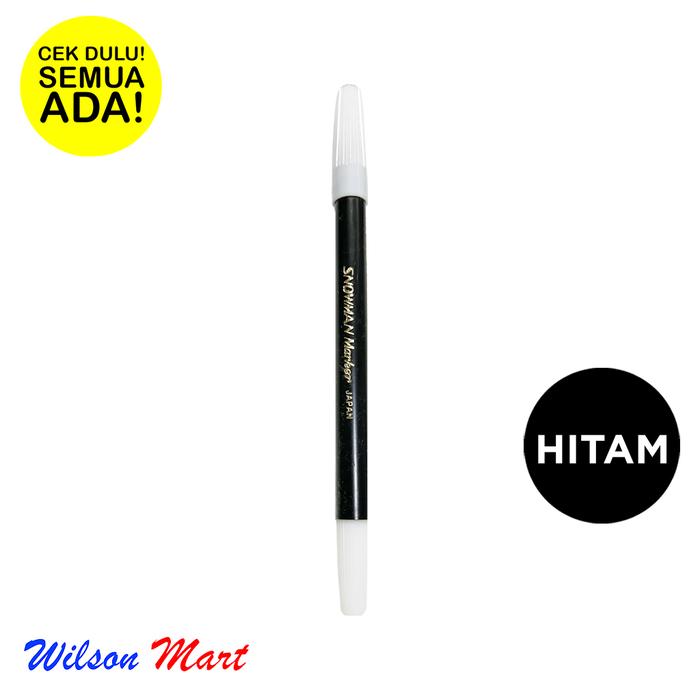 Gambar SNOWMAN MARKER 1 PC WARNA HITAM SPIDOL KECIL dari Wilson Mart Kota Administrasi Jakarta Barat Tokopedia