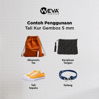 Gambar Tali Kur 3mm Aksesoris Tas Sepatu dan Gelang (10meter) - B1200 dari Weva Textile Kota Surabaya 5 Tokopedia