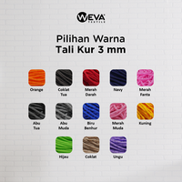 Gambar Tali Kur 3mm Aksesoris Tas Sepatu dan Gelang (10meter) - B1200 dari Weva Textile Kota Surabaya 3 Tokopedia