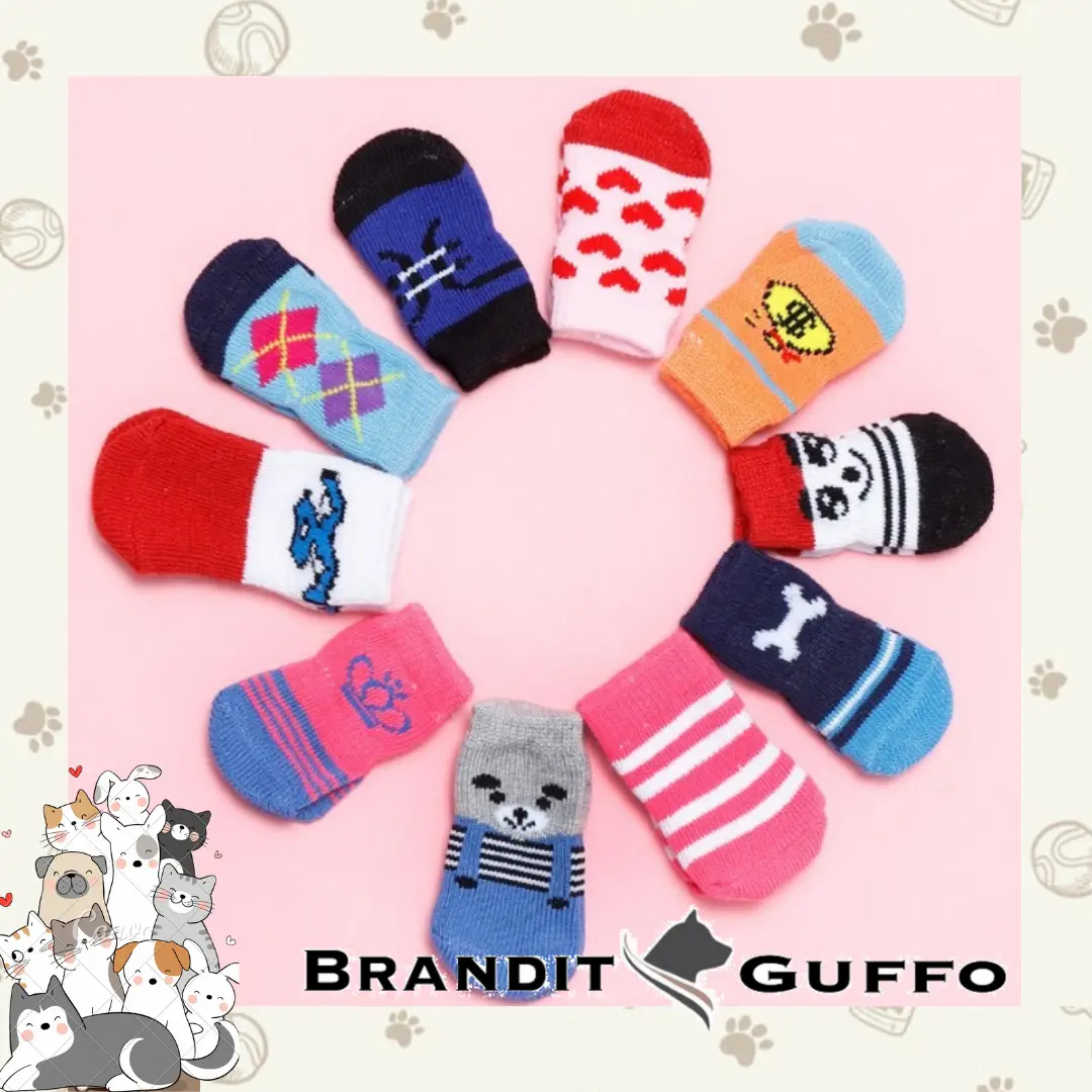 Kaos kaki anjing kucing pet socks dog cat hewan anti slip katun