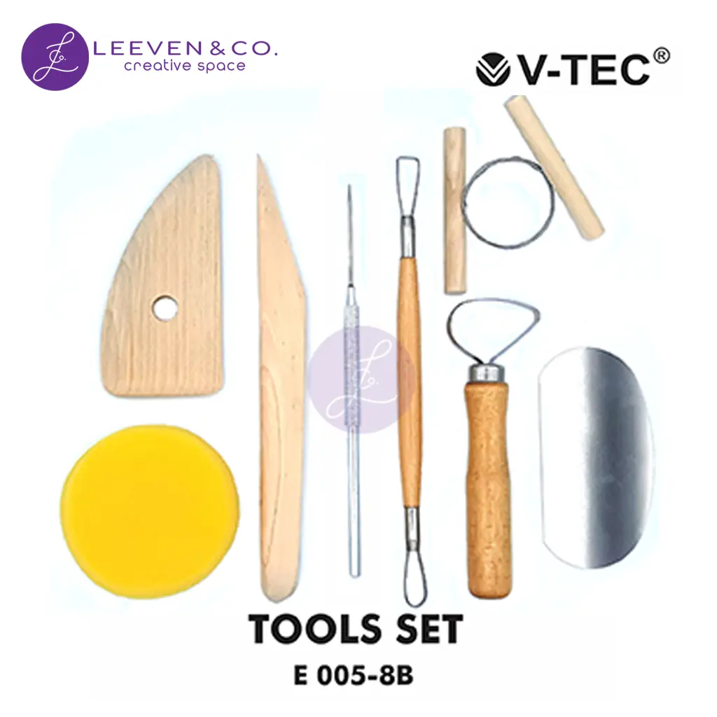 V-TEC CLAY TOOL SET+SPON TYPE E005-8B