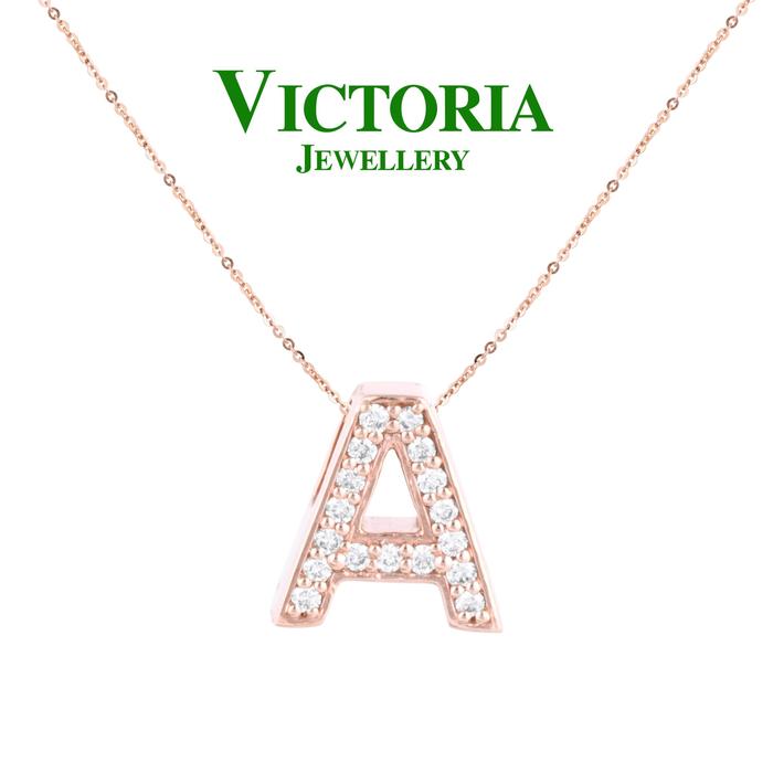 Gambar Liontin Berlian Inisia A / Liontin Huruf A Victoria Jewellery Wanita - White Gold dari Victoria Jewellery Online Kota Administrasi Jakarta Selatan Tokopedia
