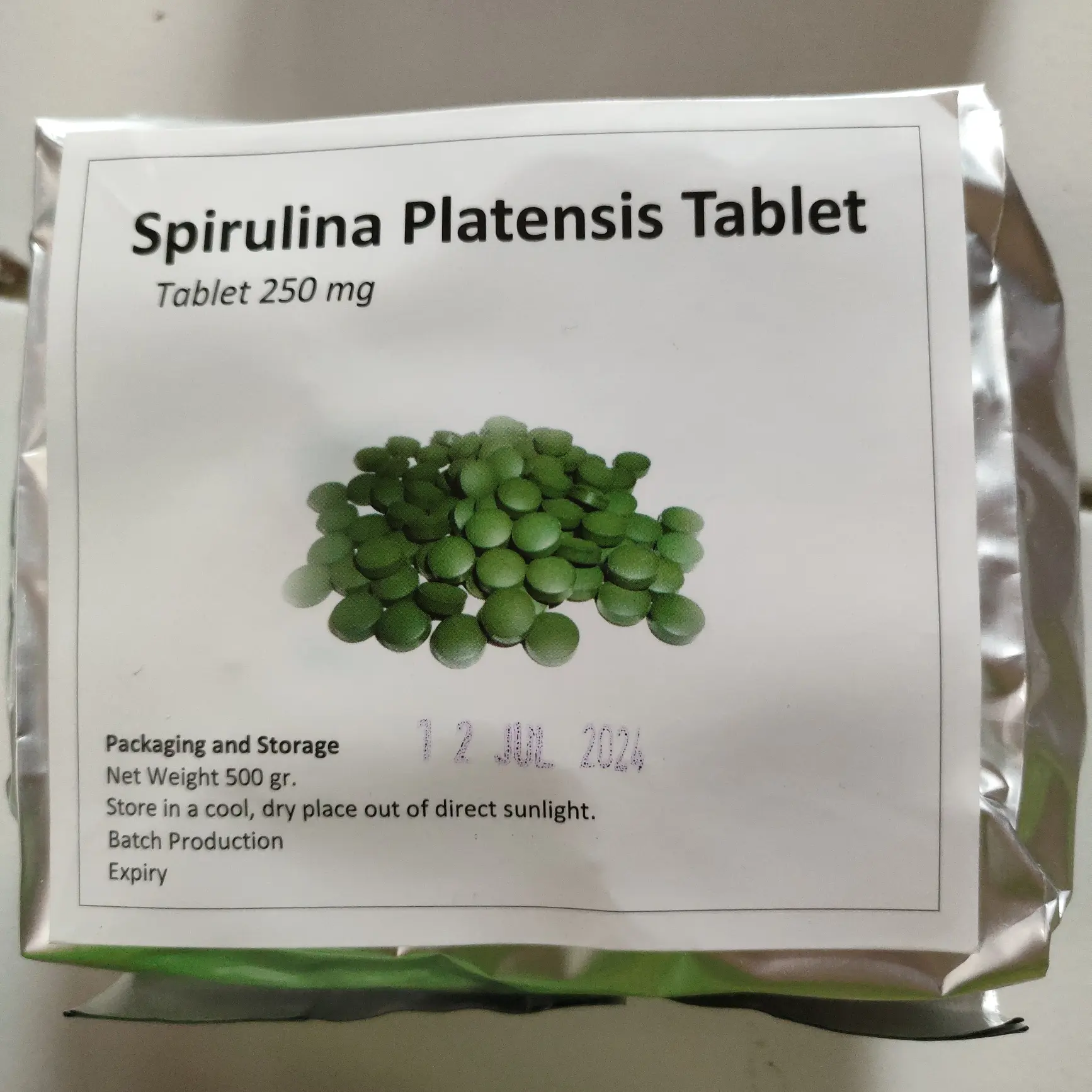SPIRULINA TABLET 500 gr