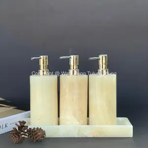 Bathroom Set 3PCS Dispenser Soap Onyx | HOTEL Bathroom Set Onyx