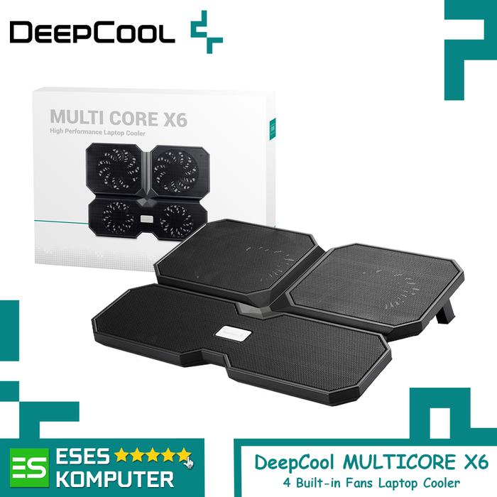 Gambar Cooling Pad DeepCool MULTICORE X6 | 4 Built-in Fan | Laptop Cooler dari ESES Komputer Tasikmalaya Kota Tasikmalaya Tokopedia