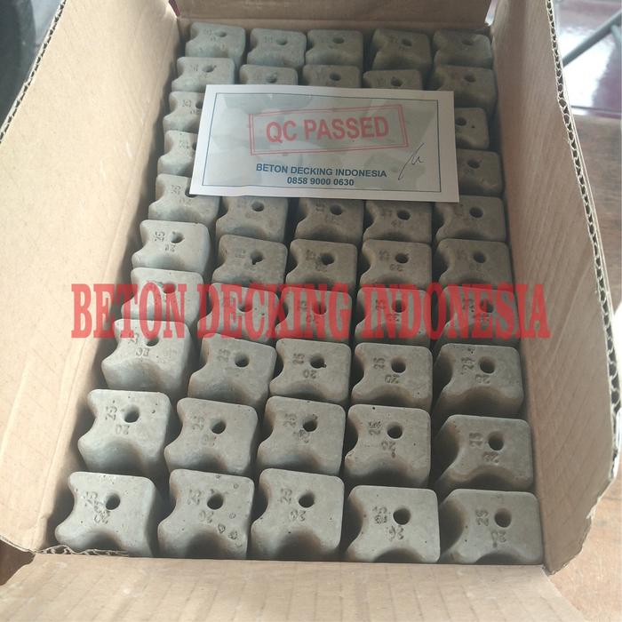 Gambar Beton Decking siap pakai 20/25mm 2cm 2.5cm - Tahu beton box isi 300pcs dari BETON DECKING INDONESIA Kota Bekasi Tokopedia