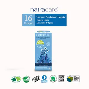 NATRACARE Applicator Cotton Tampon Regular 16s