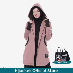 Jaket Hoodie Wanita Muslimah Jumbo Hijacket Original Elektra Hijaket