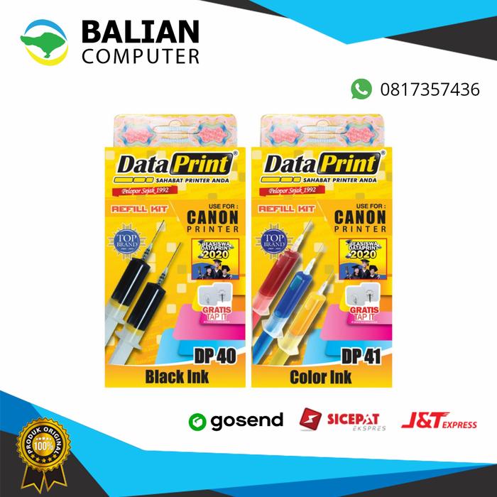 Jual Tinta Data print Canon DP 40 hitam dan DP 41 color, pasti original ...