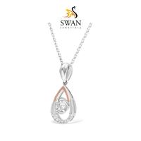 Gambar Liontin Berlian Pearshape WhiteRosegold Swan Jewellery dari Swan Jewellery Kota Administrasi Jakarta Selatan 2 Tokopedia