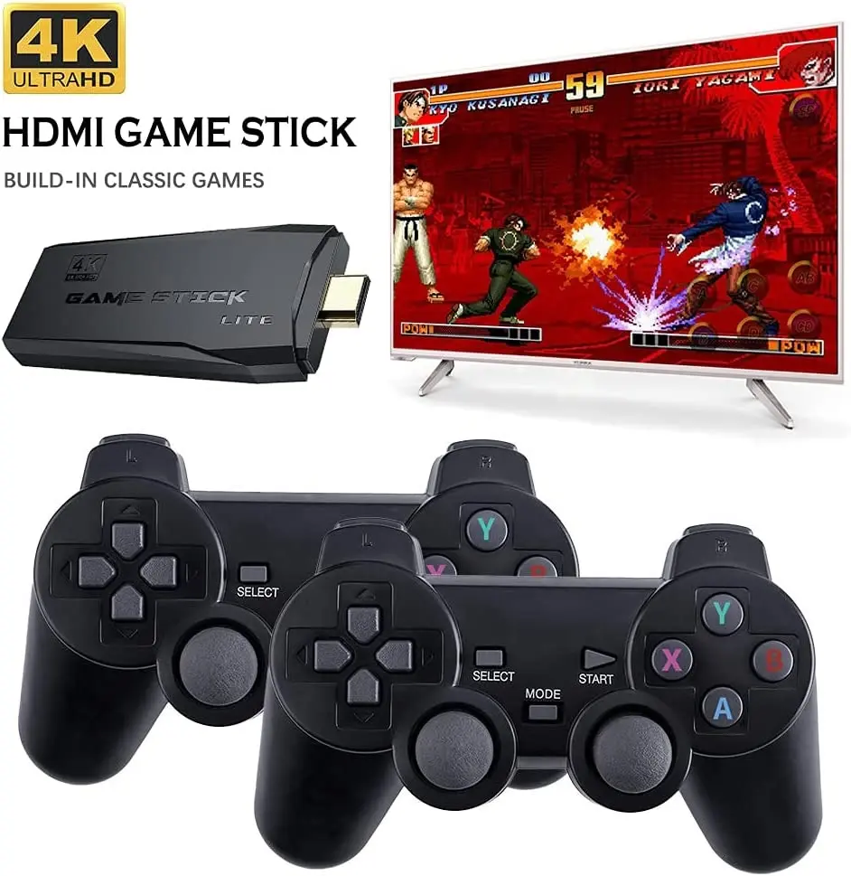 M8 - Retro Game Console Stick 4K UHD - Mesin Game Retro Portabel Slim