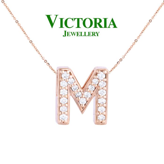Gambar Liontin Berlian Inisial M /Liontin Huruf M Victoria Jewellery - White Gold dari Victoria Jewellery Online Kota Administrasi Jakarta Selatan Tokopedia