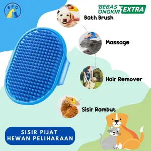 Sisir Pijat Bulu Kucing Anjing Kelinci Pet Brush Grooming Sikat Mandi