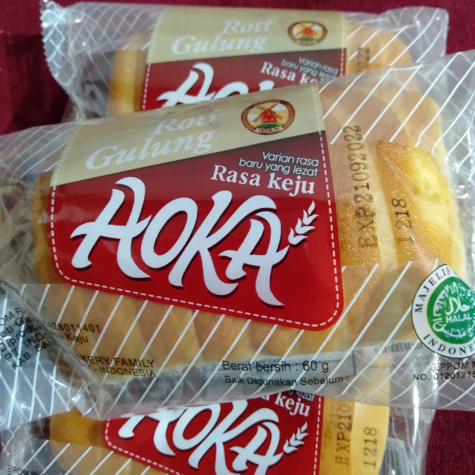 [60 gram] aoka roti gulung