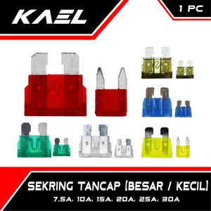 Sekring Tancap Kecil-Besar 7.5-10-15-20-25-30 A Sikring-Fuse Blade