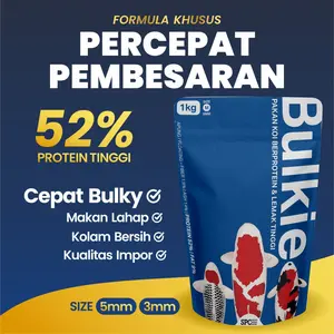 Percepat Pembesaran Pakan Makanan Ikan Koi Apung 1 Kg Bulkie Hi Growth