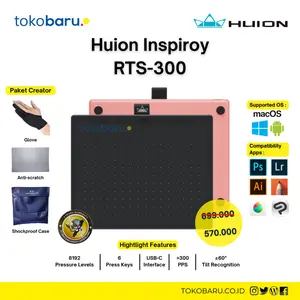 Huion RTS 300 / H642 Garansi Resmi 1 Tahun