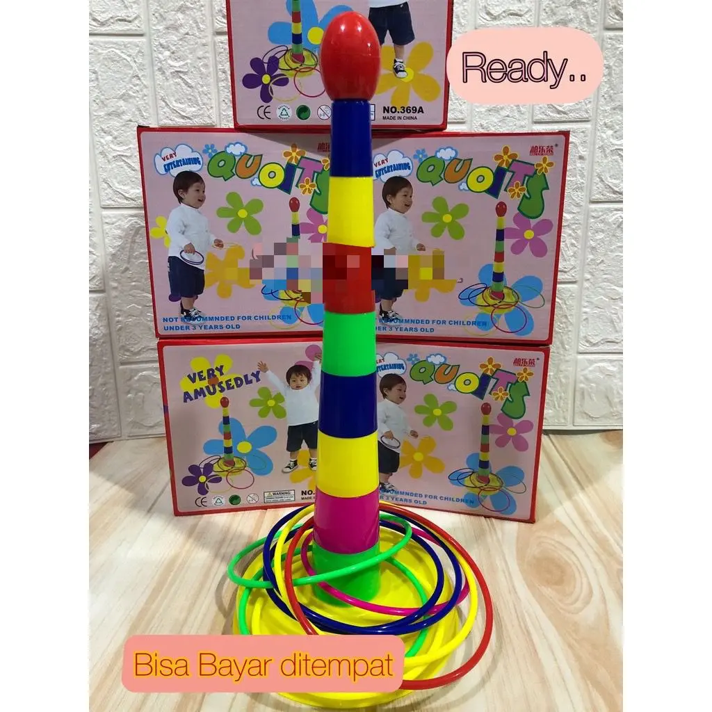 Mainan Anak Lempar Gelang | Susun Gelang | Susun Donat | Lempar Donat