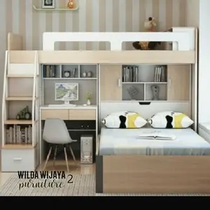 tempat tidur anak tingkat ukuran 100x200 x200