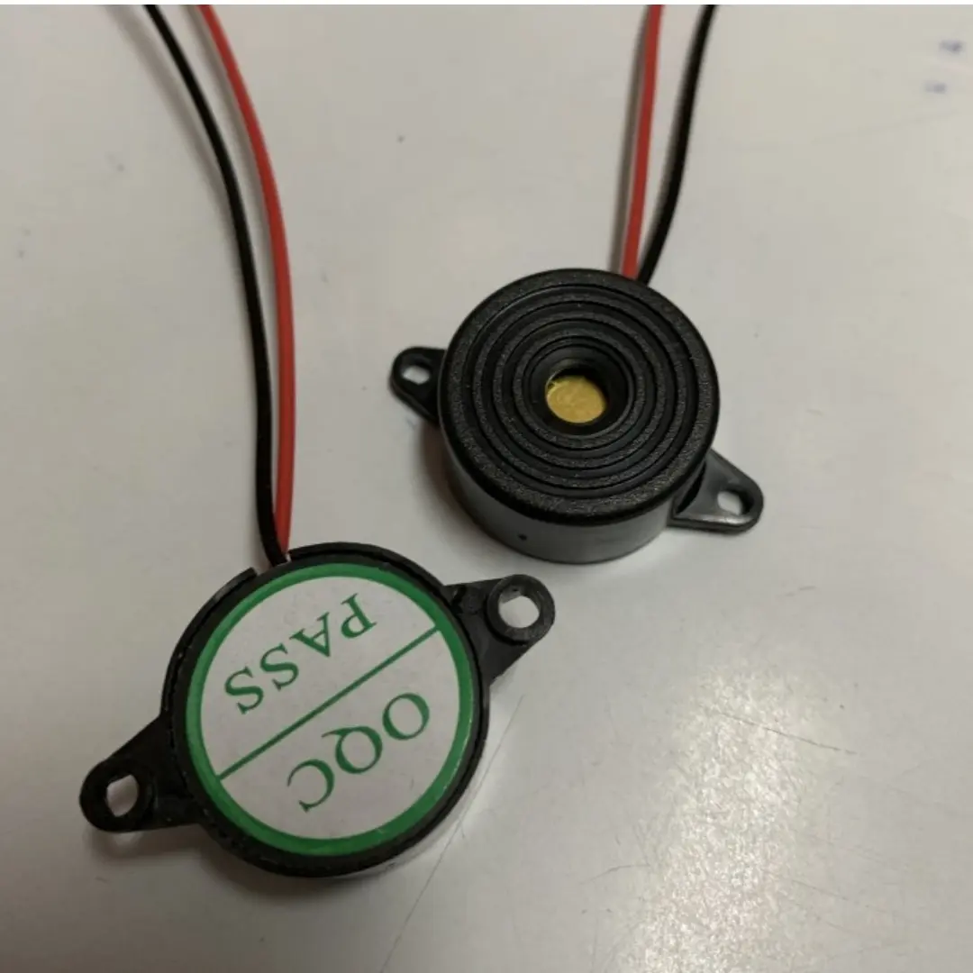 buzzer high quality 3-12v 16ohm kabel hitam 5v 12v bisa buzer