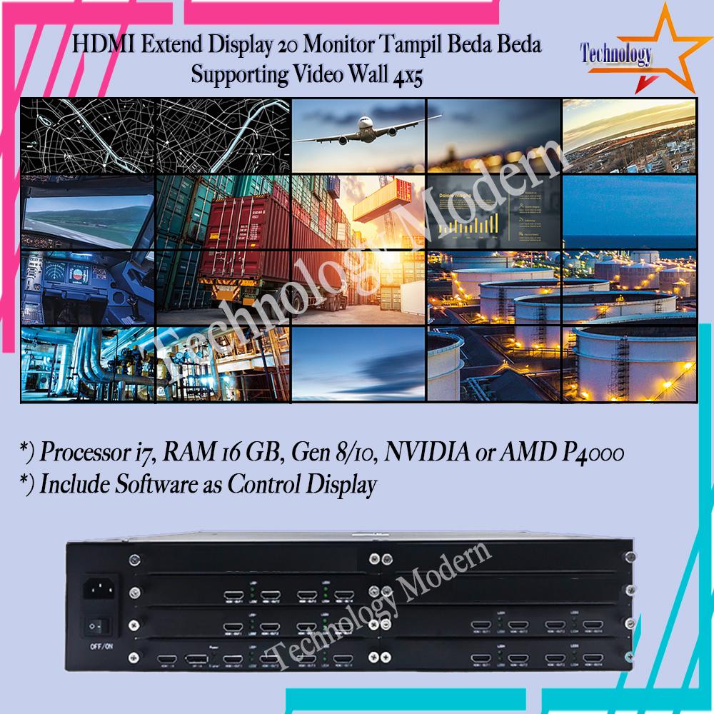 HDMI Extend Display 1 PC For 20 TV External Support Video Wall 4x5 5x4