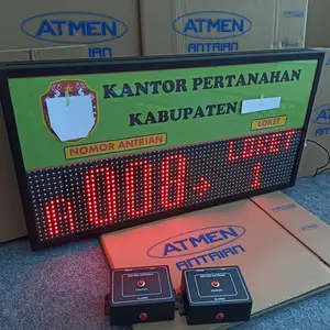 mesin antrian nomer digital 4 Loket dg nama