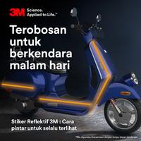 Gambar 3M Diamond Grade Conspicuity Stiker Reflektor Sepeda Motor - 1 Pack - Merah dari 3M Automotive Kab. Bekasi 2 Tokopedia