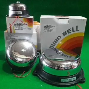 Bell Kring alarm Round bel listrik bulat sekolah 55 75 100 150 200 300 mm nyaring