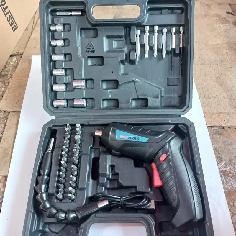 Bor Baterai Cordless Mini Mesin Portable Obeng Screwdriver Electric 4