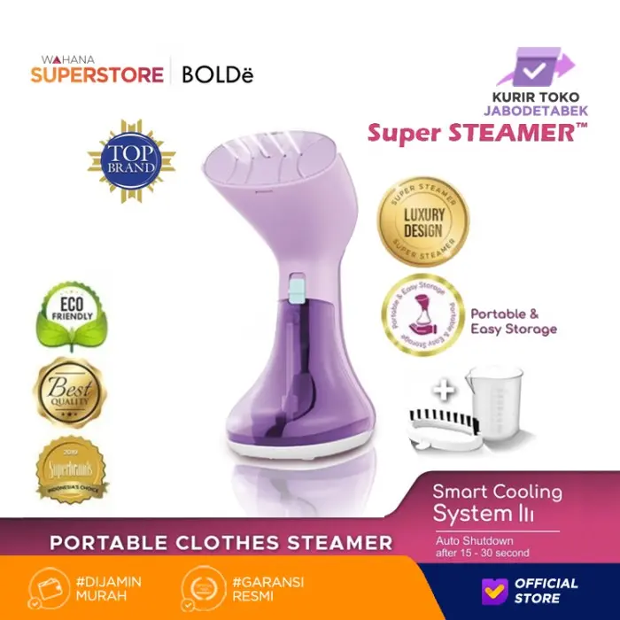 BOLDE Super Steamer LAVIOLA Setrika Uap Tangan - Violet