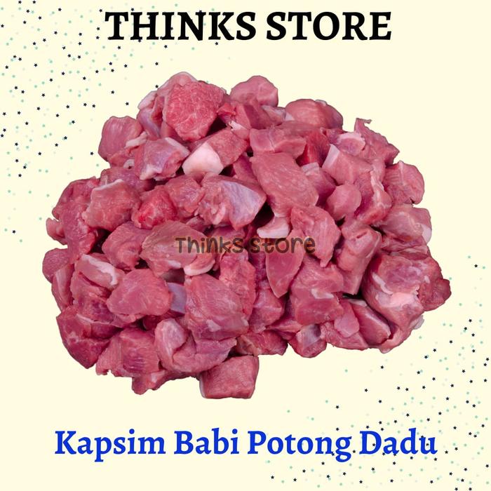 Gambar PORK KAPSIM CUT DADU - KAPSIM UKURAN DADU - BABI BALI - Kap.Bawah Dadu dari ThinksStore Tangerang Kota Tangerang Tokopedia
