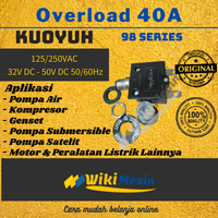 Gambar Overload 40A Kuoyuh 98 series Circuit Breaker Push Button dari Overload Wikimesin Kab. Tangerang 2 Tokopedia