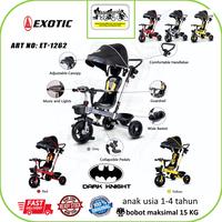 Gambar SEPEDA RODA TIGA TRICYCLE STROLLER EXOTIC 2IN1 dari TOKO SEPEDA Evan Bike Kab. Tangerang 1 Tokopedia
