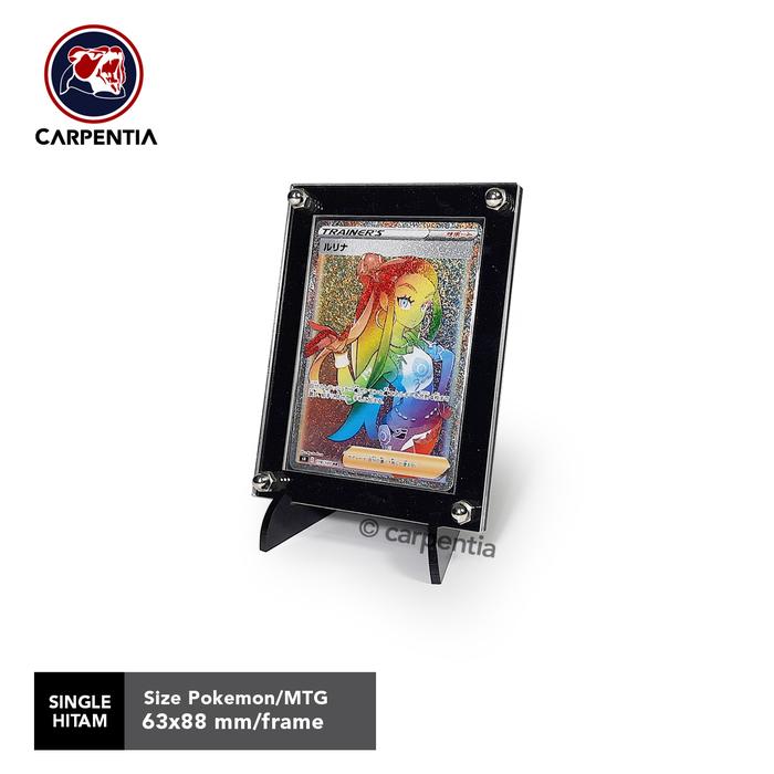 Gambar Pokemon/MTG Acrylic Display Frame - Standing Kartu Akrilik - Hitam dari Carpentia Indonesia Kota Tangerang Selatan Tokopedia
