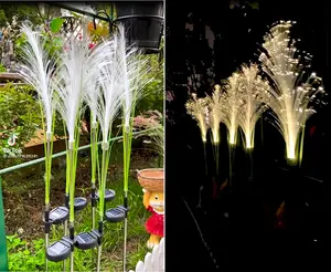 lampu taman bunga hias tenaga surya Outdoor Solar Garden Stake Flower