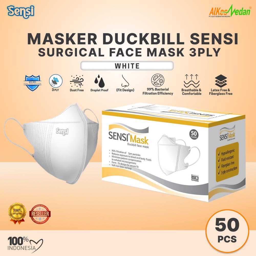 MASKER DUCKBILL KARET EARLOOP 3 PLY MASKER DEBU SENSI ORIGINAL
