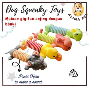 Dog Chew Toy Pet Plush Mainan Gigit Anjing Bunyi Squeaky Dog Toy Plush