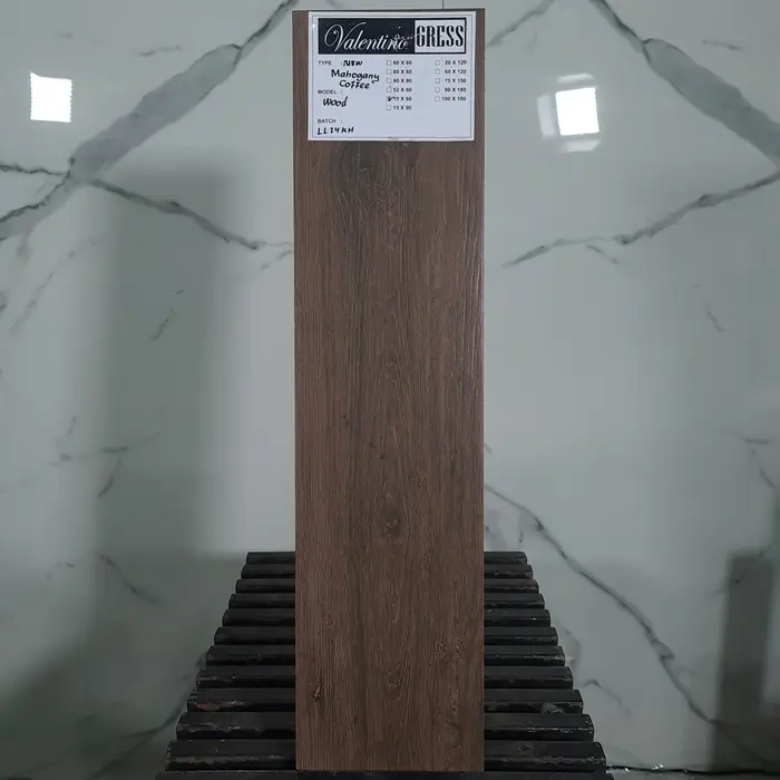 Gambar Granit Valentino Gress MAHOGANY series 15x90 cm dari Mandiri Jaya Keramik Kota Bekasi 4 Tokopedia