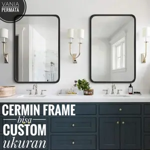 Cermin Dinding Kamar Mandi Frame Wastafel