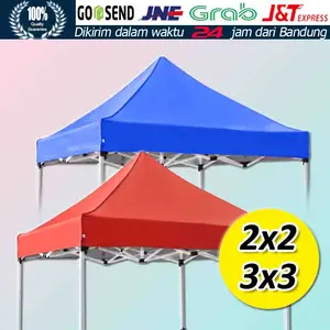 Terpal Atap Tenda Lipat 3x3/2x2 Bahan Polyester 420D Atap/ Cover Tenda