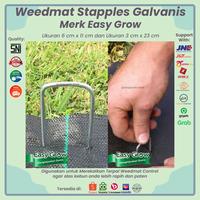 Gambar Weedmat Stapples Galvanis Easy Grow Paku Mulsa Terpal Green House Ecer - 6 x 11 cm dari Atapponik Store Kota Surabaya 1 Tokopedia