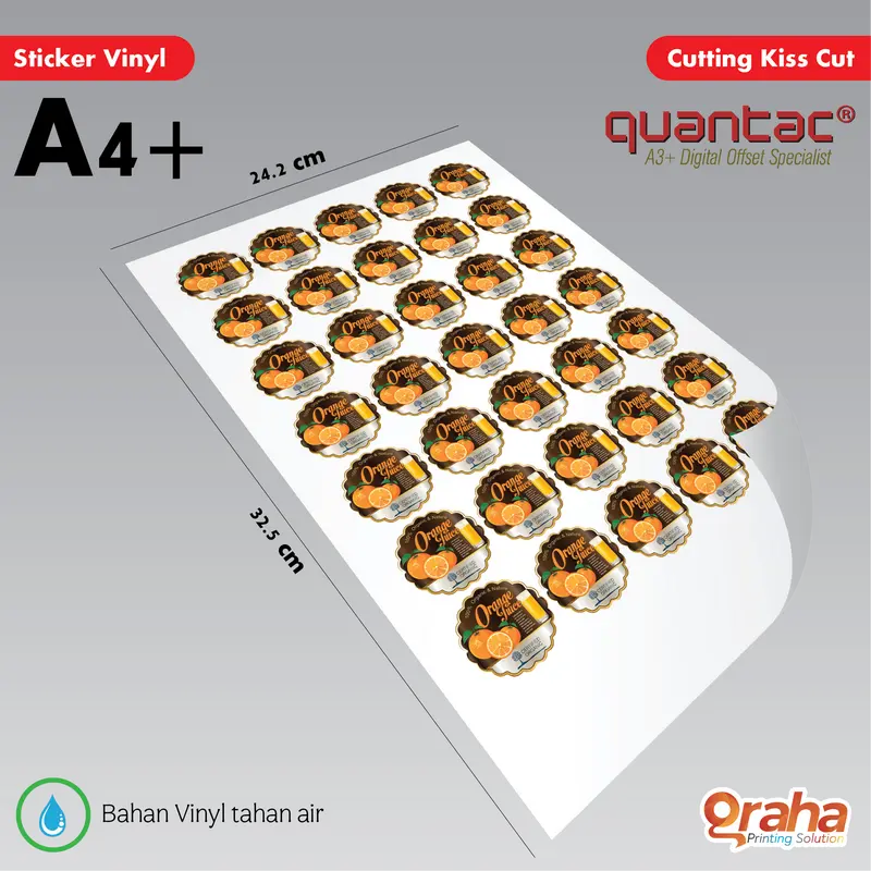 Cetak Stiker Vimyl A4+ Full Color – Print & Cutting 1