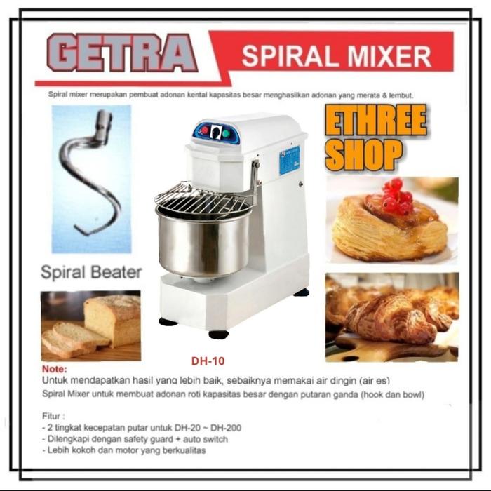 Gambar Getra Dh 10 Spiral Mixer 10L - Dh10 dari E Three Shop Kota Administrasi Jakarta Utara Tokopedia