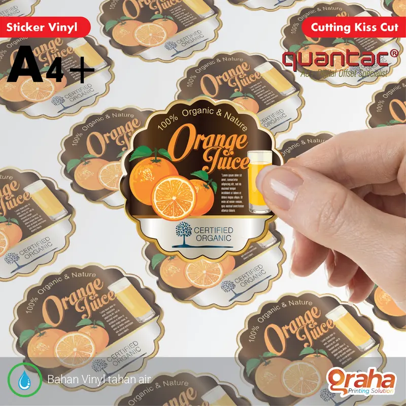 Cetak Stiker Vimyl A4+ Full Color – Print & Cutting 0