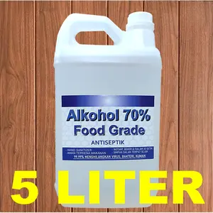 ALKOHOL 70% FOOD GRADE ETHANOL MURNI - HAND SANITIZER, ANTISEPTIK - 5L